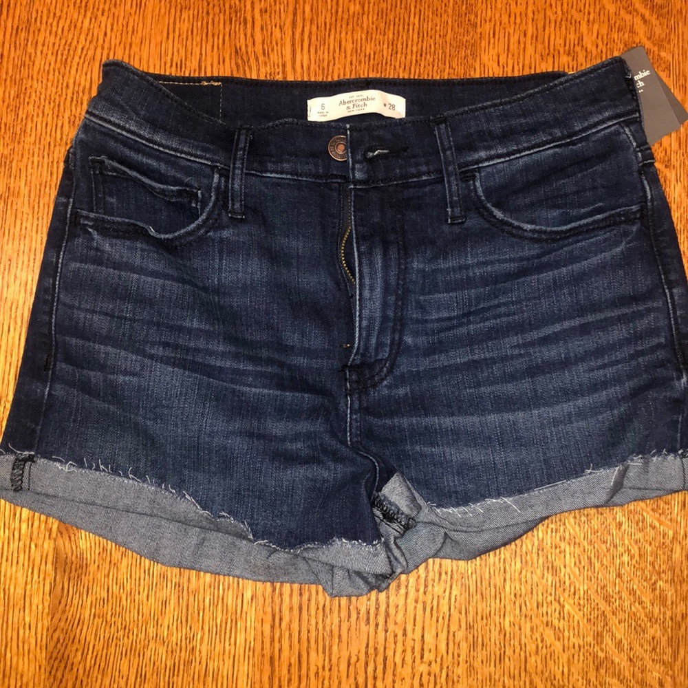 Abercrombie and Fitch high waisted jean shorts
